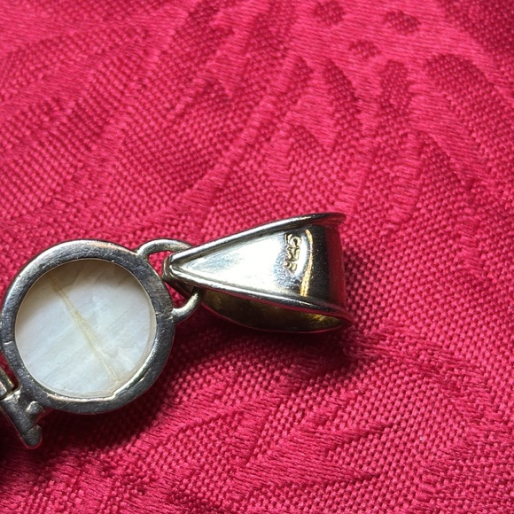 ❤️HOST PICK❤️ Labourite & Pearl Long 925 Stamped Pendant NWOT - Picture 7 of 8